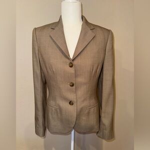 Ralph Lauren Black Label Tan Blazer 99% Wool 1% Cashmere